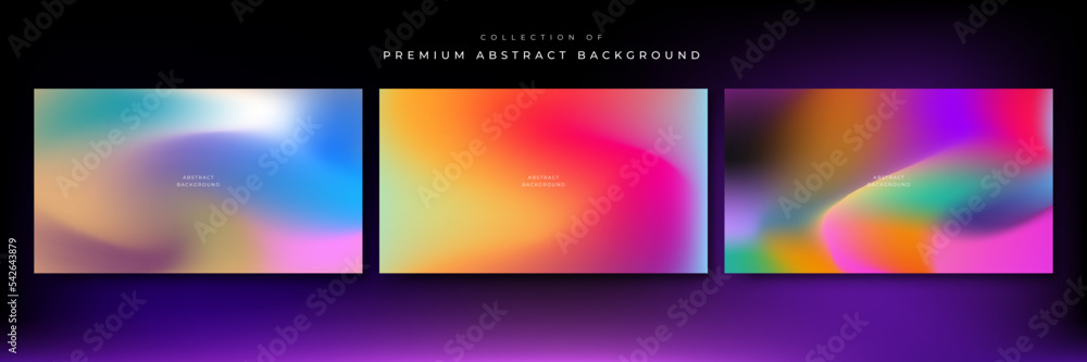 Abstract blue and purple liquid wavy shapes futuristic banner. Glowing retro waves vector background Abstract blue and purple liquid wavy shapes futuristic banner. Glowing retro waves vector background