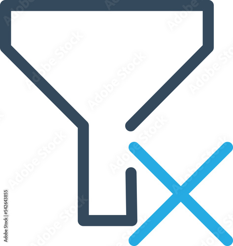 Remove Funnel Vector icon which is suitable for commercial work and easily modify or edit it
