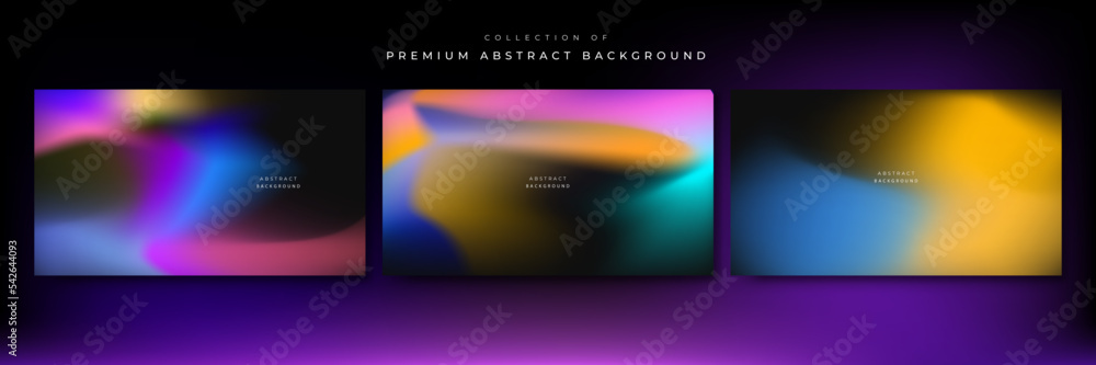 Colorful holographic gradient background design