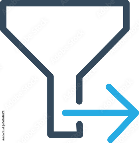 Funnel Vector icon which is suitable for commercial work and easily modify or edit it 