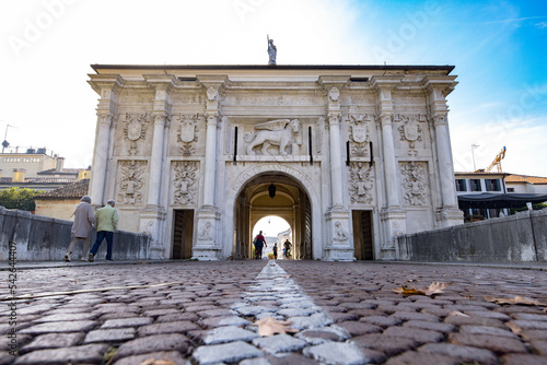 Treviso - Porta San Tomaso at Treviso - architecture in historic center of italian cities #542644407