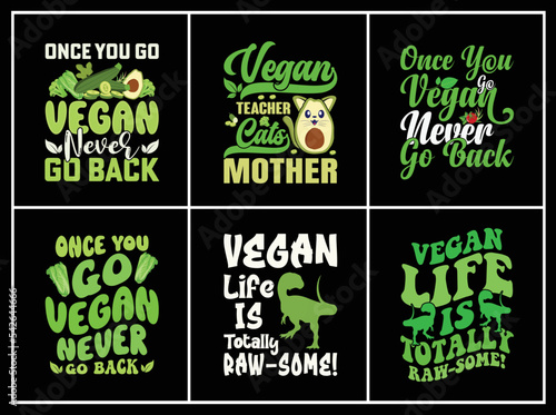 Vegan T-shirt Design Bundle