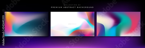 Abstract pastel holographic blurred grainy gradient banner background texture. Colorful digital grain soft noise effect pattern. Lo-fi multicolor vintage retro design.