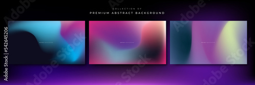 Abstract pastel holographic blurred grainy gradient banner background texture. Colorful digital grain soft noise effect pattern. Lo-fi multicolor vintage retro design.