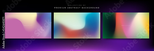 Abstract blurred gradient background with grainy texture vector.