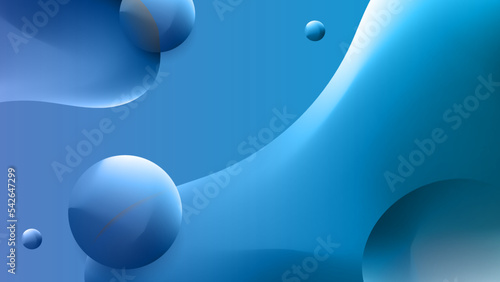 Abstract 3D dark blue and black background with fluid gradient grainy texture and liquid shapes. Modern wallpaper design for social media, idol poster, banner, flyer.