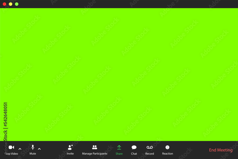 Start online conference concept. Video call app mockup Start online conference concept. Video call app mockup