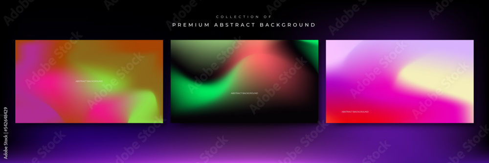 blue pink red black yellow green orange blur abstract background