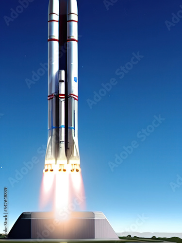 rocket in space