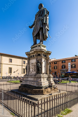 Florence, Italy. Monument (1873) to General Manfredo Fanti in Piazza San Marco photo