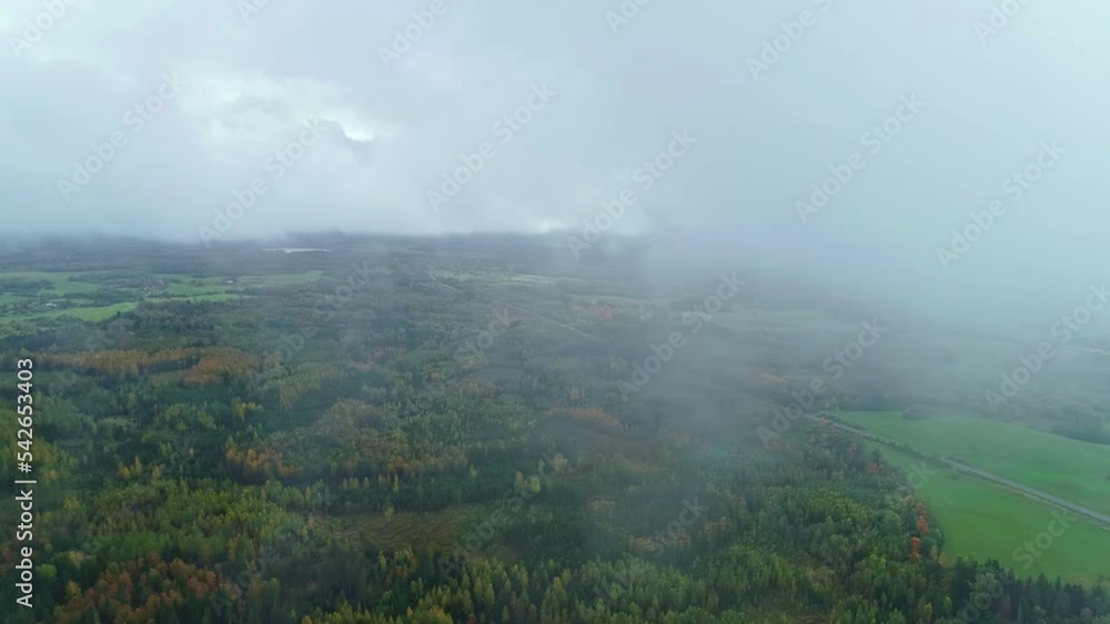 Ever lush Banff National Park Canada aerial drone Ever lush Banff National Park Canada aerial drone