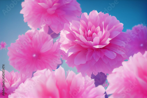 pink plastic flowers background © Melinda Nagy