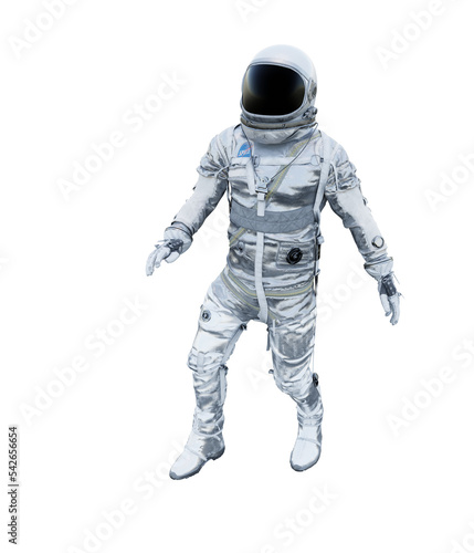 Astronaut transparent 3D rendering High Quality