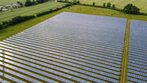 Solar farm from the air