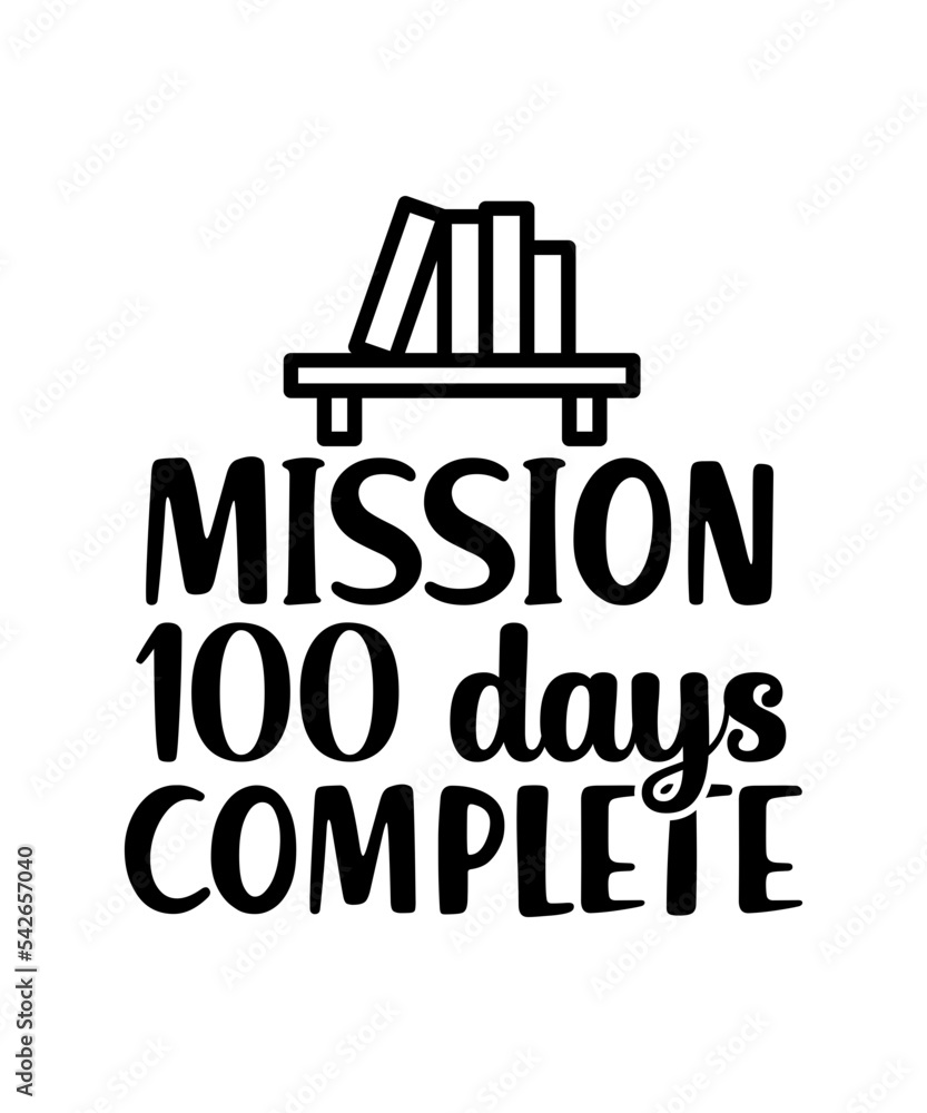 100 Days Of School, 100 Days of school svg, 100th day of school design, Online Classes svg