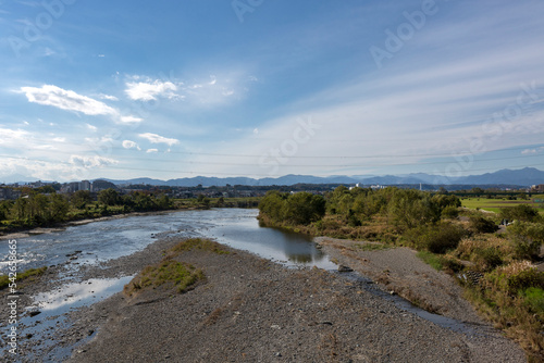 多摩川（立日橋付近、東京都立川市）