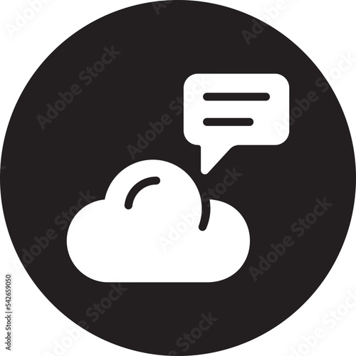 chat glyph icon