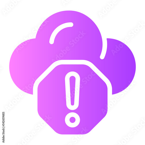 error gradient icon