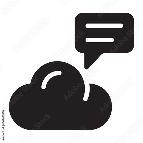 chat glyph icon