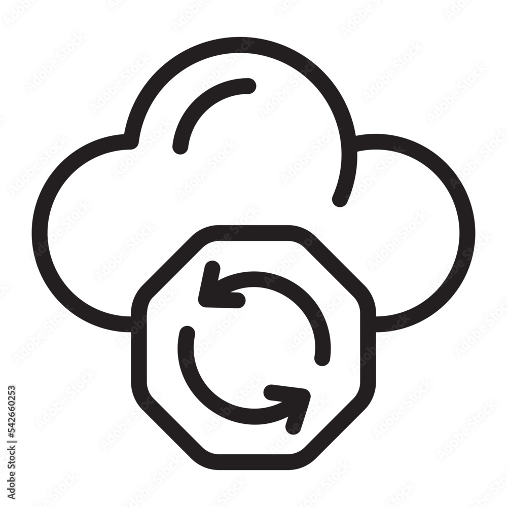 cloud line icon