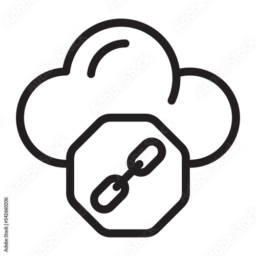 cloud computing line icon