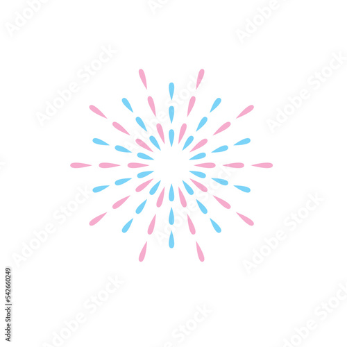 Colorful Firework Illustration