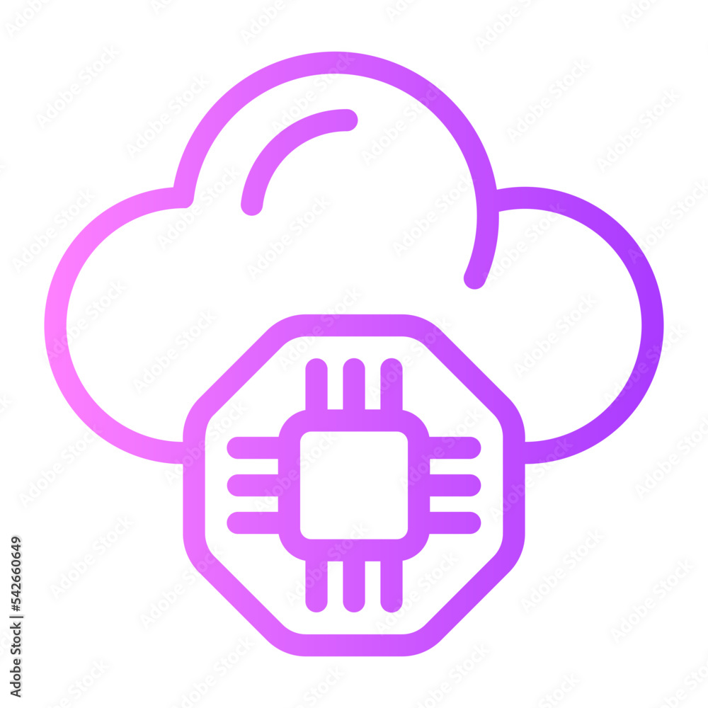 chip gradient icon chip gradient icon