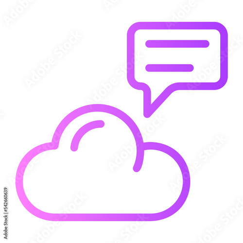 chat gradient icon