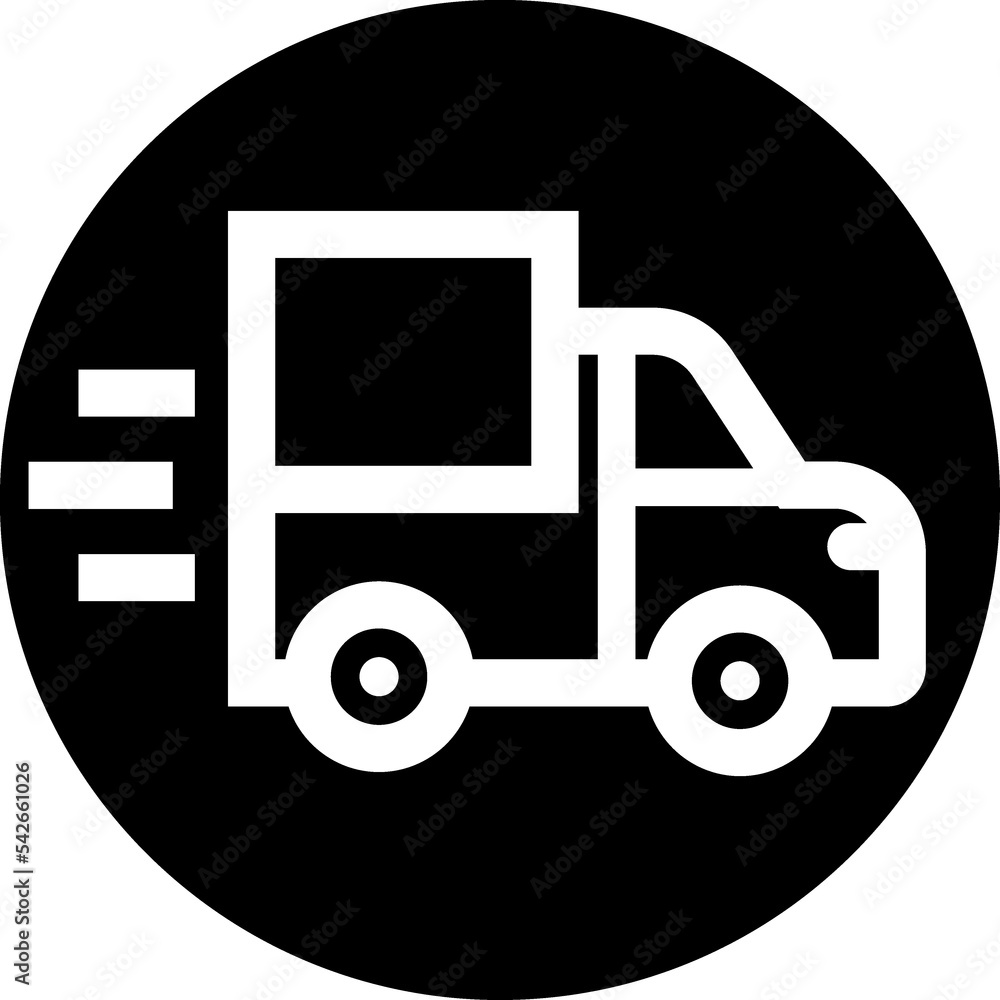 Delivery truck service web icon Delivery truck service web icon
