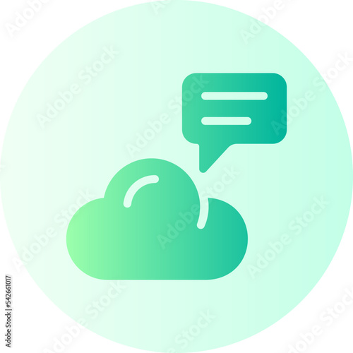 chat gradient icon