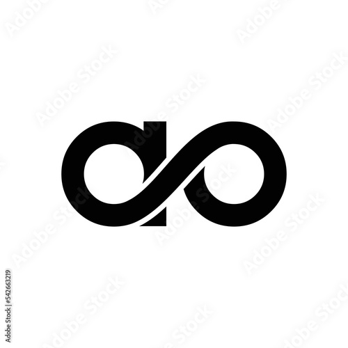 AO letter mark abstract logo design