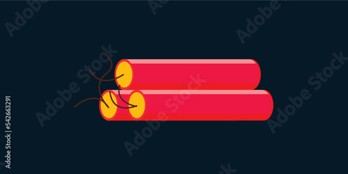 Dynamite Flat Design Vector Art Illustration Graphic Design.ai