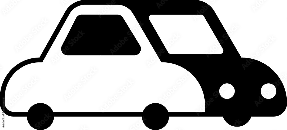 Car line vector icon Car line vector icon