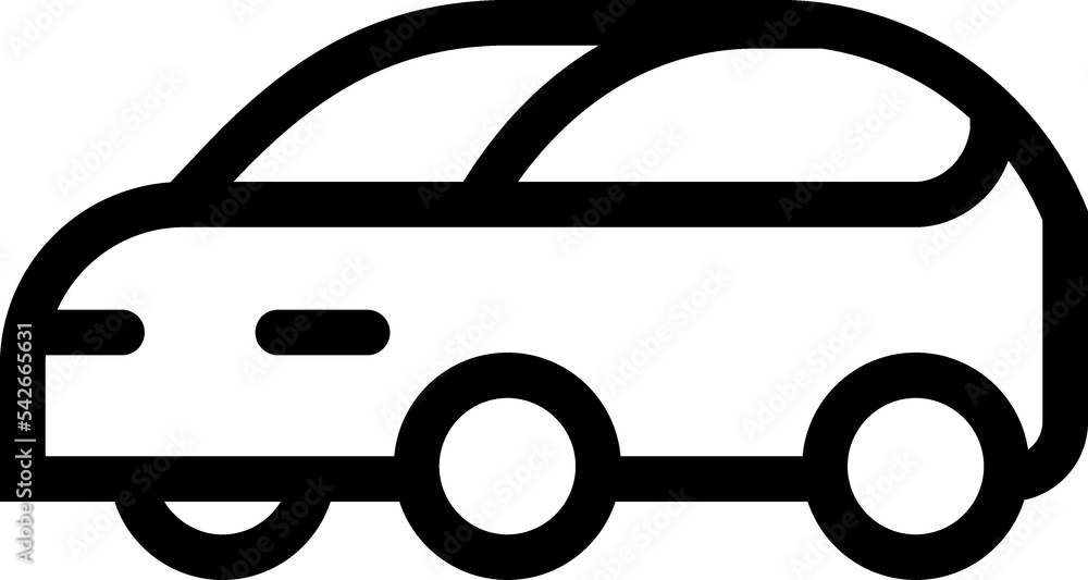 Car line vector icon Car line vector icon