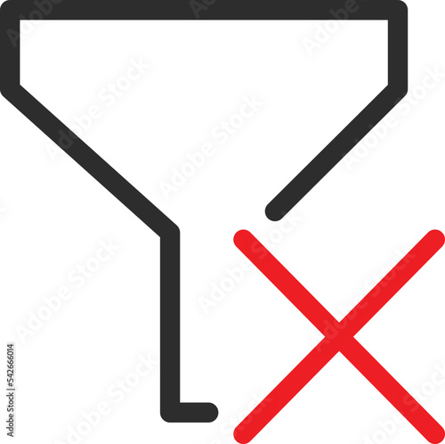 Remove filter Vector icon which is suitable for commercial work and easily modify or edit it
