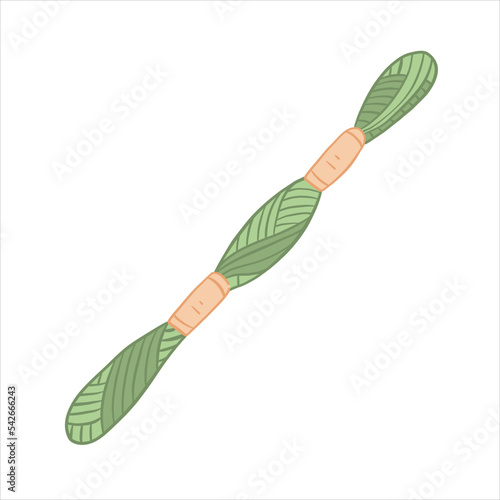 Color vector illustration. Threads for embroidery floss