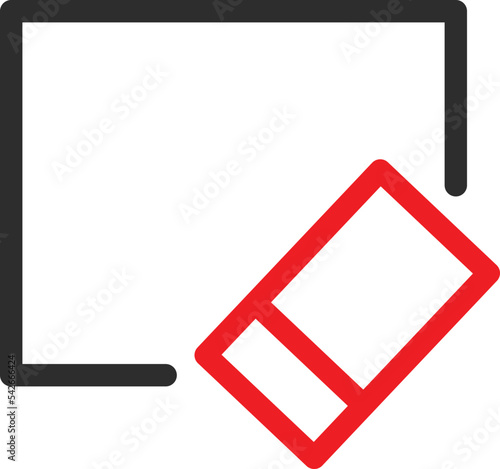 Erase data Vector icon which is suitable for commercial work and easily modify or edit it 