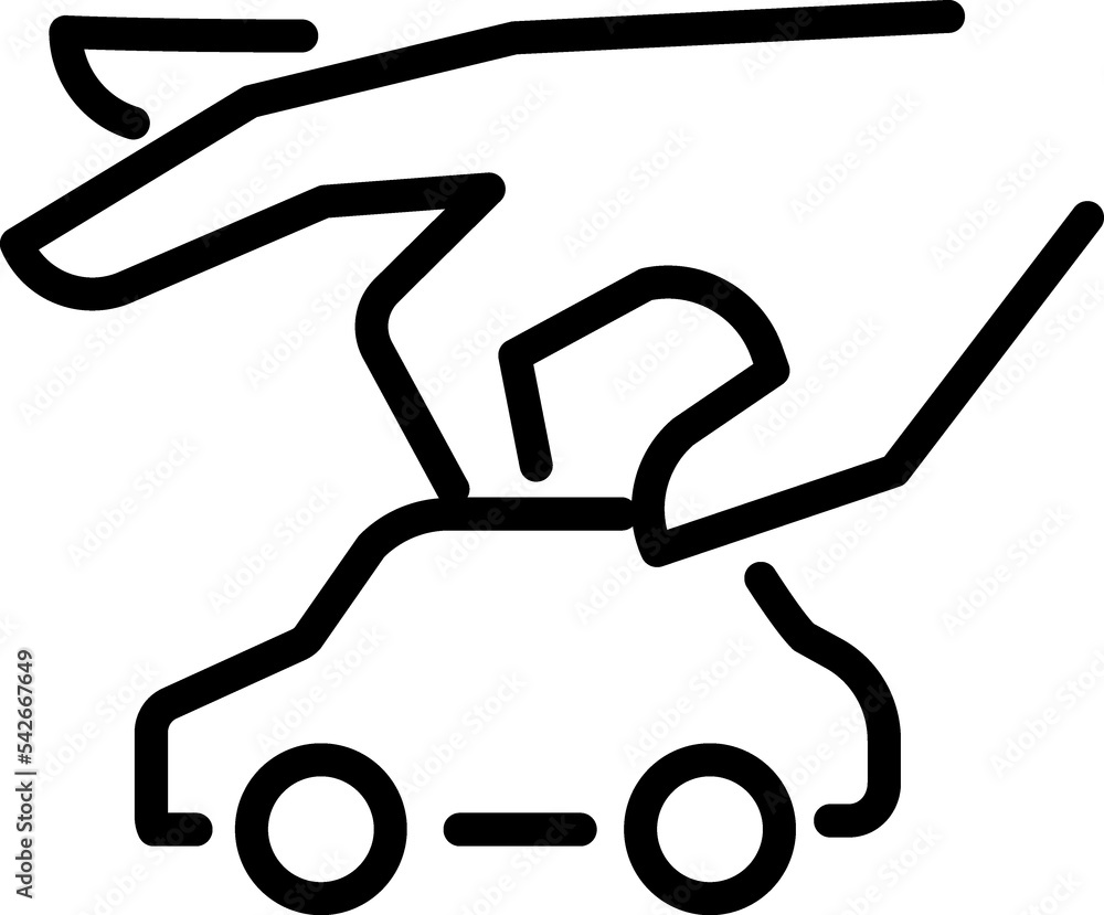 Car insurance icon, car protection Car insurance icon, car protection