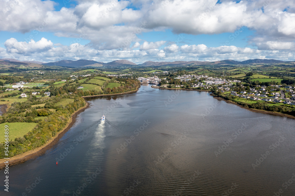 Aerial view of Donegal Town, County Donegal, Ireland