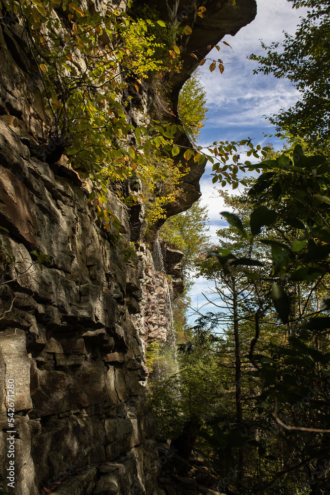 dry waterfall