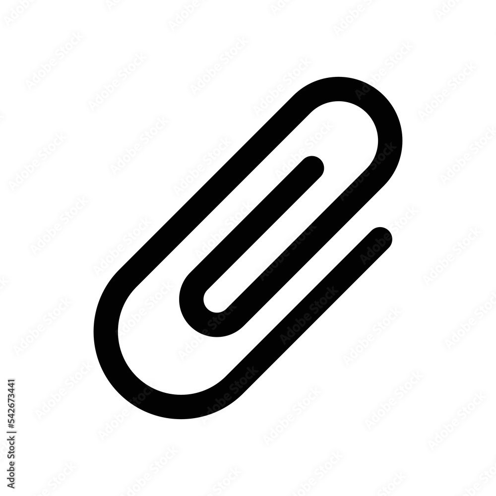 Paper clip icon vector design template Paper clip icon vector design template