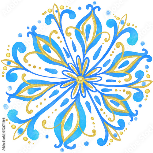 Christmas snowflake waterco...