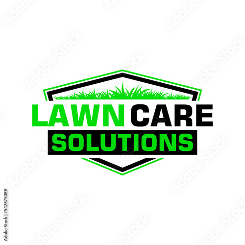lawn care logo design creative idea vector design inspiration	
