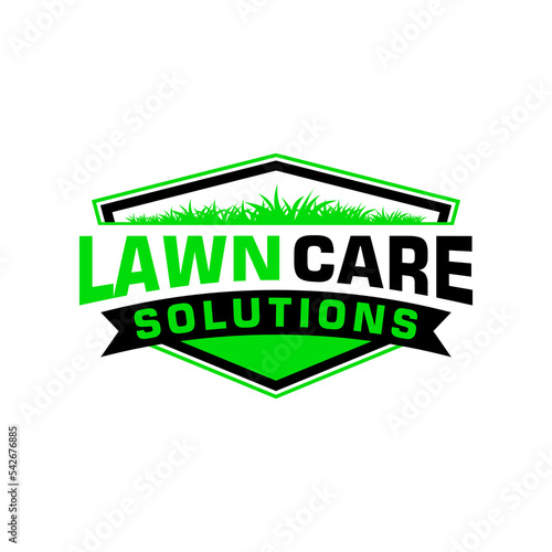 lawn care logo design creative idea vector design inspiration	
