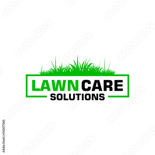 lawn care logo design creative idea vector design inspiration	
