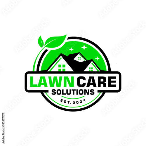 lawn care logo design creative idea vector design inspiration	
