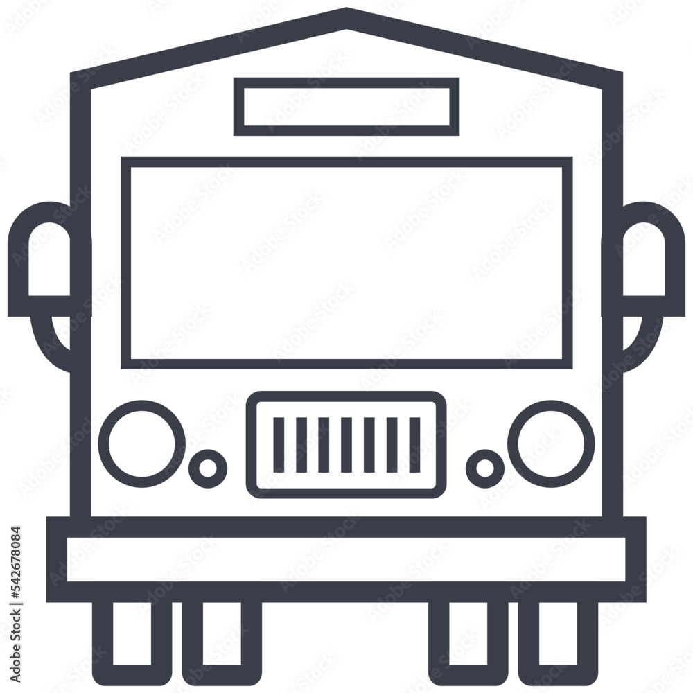 Fototapeta premium Bus Line Illustration