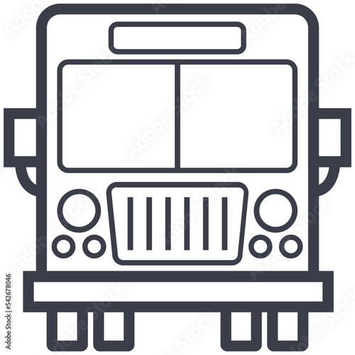 Lorry Truck Line Illustration