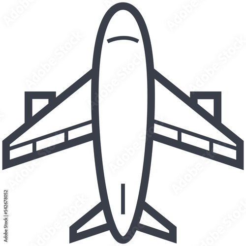 Airplane Line Illustration