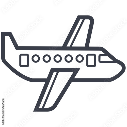 Airplane Line Illustration
